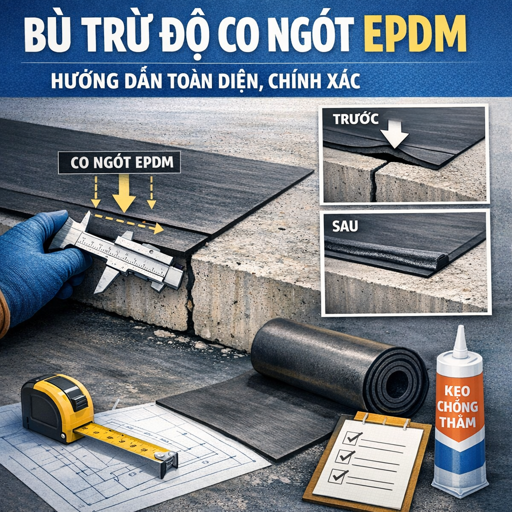 Illustration of Bù trừ độ co ngót EPDM: Hướng dẫn toàn diện, chính xác