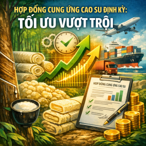 Illustration of Hợp đồng cung ứng cao su định kỳ: Tối ưu vượt trội