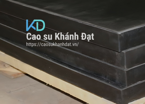 Mặt cắt tấm cao su giảm chấn